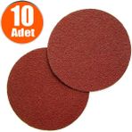 Badem10 Cırt Zımpara 125 mm Spiral Avuç Taşlama 40 KUM (10 ADET)