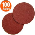 Badem10 Cırt Zımpara 125 mm Spiral Avuç Taşlama 80 KUM (100 ADET)