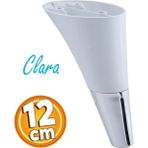 Badem10 Clara Beyaz Renk 12 cm Plastik Mobilya Kanepe Sehpa Tv Ünitesi Baza Koltuk Ayağı