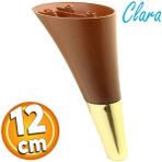 Badem10 Clara Kahverengi Gold Renk 12 cm Plastik Mobilya Kanepe Sehpa Tv Ünitesi Baza Koltuk Ayağı
