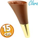 Badem10 Clara Kahverengi Gold Renk 15 cm Sarı Plastik Mobilya Kanepe Sehpa Tv Ünitesi Baza Koltuk Ayağı