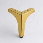 Badem10 Dekor 12 cm Gold Altın Metal Mobilya Ayağı Dayanıklı Modern Tasarım Koltuk Sehpa Masa Tv Ünitesi