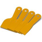 Badem10 Dekor Plastik Ispatula Set Spatula Seti 4 Parça Ekonomik ve Esnek Kullanım İçin Uygun