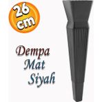 Badem10 Dempa Lüks Mobilya Oturma Grubu Kanepe Sehpa Tv Ünitesi Koltuk Ayağı Baza Ayakları Mat Siyah 26 Cm