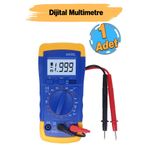 Badem10 Dijital Multimeter Pens Amper Metre Dijital Pensampermetre Voltaj Dc Alternatif Akım Ölçme Ölçüm