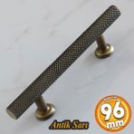Badem10 Doruk Kulp 96 mm Antik Sarı Metal Mobilya Çekmece Mutfak Dolap Kulpları