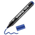 Badem10 Edding 103 Metal Plastik Cam 10 Adet Kalıcı İşaretleyici Marker Mavi Kalem