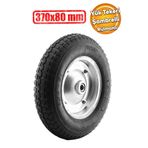Badem10 El Arabası Yük Taşıma Tekeri Siboplu Bilyeli Rulmanlı Havalı Dublex 370X80 mm Çelik Jant Tekerlek