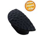 Badem10 Elegans Half Çekmece Dolap Kapak Plastik Mat Siyah Kulp