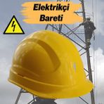 Badem10 Elektrikçi Bareti Baş Koruyucu Baret Sarı En 397:2012+A1:2012 Standartlara Uygun Kayışlı Ter Bezli