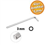 Badem10 Eltos Allen Alyan Anahtar 3 mm Altıgen Vida Somun Sıkma Sökme Aparatı ECA003