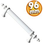Badem10 Erciyes Mutfak Çekmece Dolap Kapak Beyaz 96 mm Metal Kulp