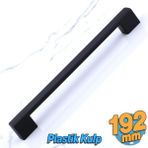 Badem10 Gölcük 192 mm Siyah Sert Plastik Mobilya Kulpu Ergonomik Tasarım