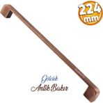 Badem10 Gölcük Oval (224 mm - 22.4 cm) Metal Antik Bakır Mobilya Mutfak Çekmece Dolap Dolabı Kapak Kulbu Kulpu Kulpları