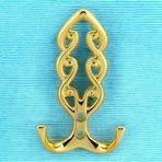 Badem10 Gold Sırma Askı Portmanto Metal Vestiyer Kapı ve Duvar Askısı