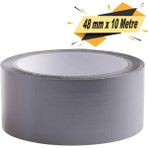 Badem10 Gri Tamir İzolasyon Bandı 48 Mm X 10 Mt Duct Tape Su Geçirmez Sızdırmazlık Takviye Bant Bandı