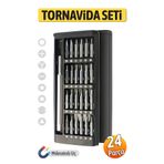 Badem10 Hassas Mıknatıslı Mini 24 Parça Tornavida Seti Bilgisayar Telefon Elektronik Tamiri Için Ideal