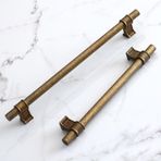 Badem10 Hisar Antik Sarı Metal Kulp 160 mm-16 cm Mobilya Çekmece Mutfak Dolabı Dolap Kulpları Kulbu Kulpu