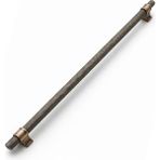 Badem10 Hisar Antik Sarı Metal Kulp 512 mm Tırtıklı Desen Mobilya Çekmece Mutfak Dolabı Dolap Kulpları Kulbu