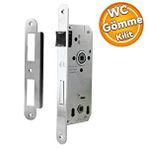 Badem10 Hok Kapı Ekstra Gömme Kilit Wc Banyo Kilidi Oval Köşeli ET-40M 40 mm