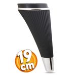 Badem10 Iron Lüks Mobilya Kanepe Tv Ünitesi Konsol Berjer Koltuk Ayağı 19 Cm Siyah Krom Ayakları