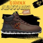Badem10 Iş Botu Ayakkabısı 42 Numara Alüminyum Demir Burunlu Kış Inşaatçı Tekstil Güvenlik Bağcıklı Ayakkabı - Siyah