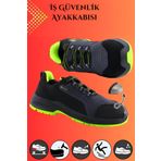 Badem10 İş Güvenliği Güvenlik Ayakkabısı Çelik Demir Burunlu Bağcıklı Sportif Inşaatçı Ayakkabı Nubuk