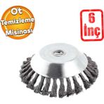 Badem10 Kaldırım Temizleme Aparatı Yol Taş Duvar Beton Çıkmış Ot Süpürme Metal Motorlu Tırpan Misinası 6"
