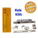 Badem10 Kale Kapı Gömme Kilit Gövde Wc Banyo Kilidi Gövdesi Silindirli Barelli Anahtarlı Kilitli 40 mm