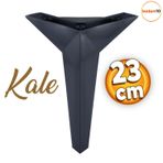 Badem10 Kale Lüks Mobilya Kanepe Sehpa Tv Ünitesi Koltuk 23 cm Siyah Baza Ayak