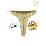 Badem10 Kale Lüks Mobilya Kanepe Sehpa Tv Ünitesi Koltuk Ayağı 15 cm Altın Gold Baza Ayak