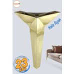 Badem10 Kale Mobilya Kanepe Ünite Koltuk Ayağı 23 Cm Altın Gold Konsol Yükseltici Yükseltme Lüks Ayakları