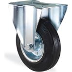 Badem10 Kama Sabit Tablalı 80x25 mm Siyah Burçlu Ağır Yük Tekeri