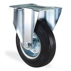 Badem10 Kama Tablalı 125x37.5 mm Poliamid Burçlu Ağır Yük Tekeri