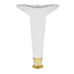 Badem10 Kanepe Koltuk Masa Beyaz Gold 22 cm Puf Sehpa Baza Ayağı