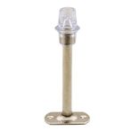 Badem10 Kapı Stoperi Tamponu 15 cm Krom Metal Vidalı Kapı Stopu Silikonlu