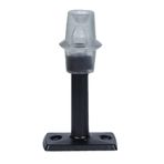 Badem10 Kapı Stoperi Tamponu Mat Siyah 8 cm Metal Kapı Stopu Silikonlu