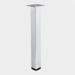 Badem10 Kare Tablalı Krom Gümüş 71 cm Metal Sehpa Masa Ayağı Dayanıklı Mobilya Destek Ayakları Ayak Modeli