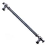 Badem10 Kesir Mobilya Mutfak Dolabı Çekmece Dolap Kapak Füme 224 mm Metal Kulp