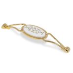 Badem10 Kesir Mobilya Mutfak Dolabı Çekmece Dolap Kapak Gold Altın 128 mm Metal Kulp