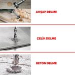 Badem10 Kırıcı Delici Darbeli Matkap 800 W Proter Ahşap Metal Beton Elektropnömatik Delme Kırma Makine