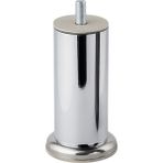 Badem10 Krom Gümüş 10 cm Metal Mobilya Ayağı Modern Koltuk Kanepe Dayanıklı Tv Ünite M8 Civatalı Ayakları - 5678rr5