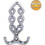 Badem10 Krom Sırma Askı Portmanto Metal Vestiyer Kapı ve Duvar Askısı