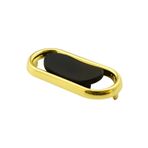 Badem10 Küçük Trend Düğme Çekmece Dolap Kapak Plastik Mat Siyah Gold 32 mm Kulp