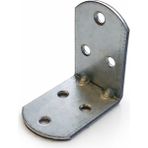 Badem10 L Demir Gönye 25’li Set Oval Başlı 30X45X45 mm Köşe Birleştirme Metal Montaj Sabitleme Aparatı - Metalik Gri