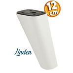 Badem10 Linden Lüks 12 cm Beyaz Oval Baza Mobilya Kanepe Sehpa TV Ünitesi Koltuk Ayağı