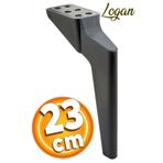 Badem10 Logan Lüks 23 cm Siyah Baza Mobilya Kanepe Sehpa TV Ünitesi Berjer Koltuk Ayağı