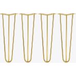 Badem10 Martı 71 cm Gold Altın 4'lü Set Metal Masa ve Sehpa Ayağı Dayanıklı Mobilya Yükseltici Destek Modeli