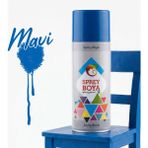 Badem10 Mavi Sprey Boya 400 ml – Metal Ahşap Plastik Beton Yüzeylere Uygun Hobi Dekoratif Amaçlı Sprey Boya