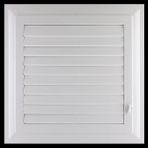 Badem10 Menfez Banyo Wc Tuvalet Havalandırma Plastik Panjur Beyaz 65x65 CM